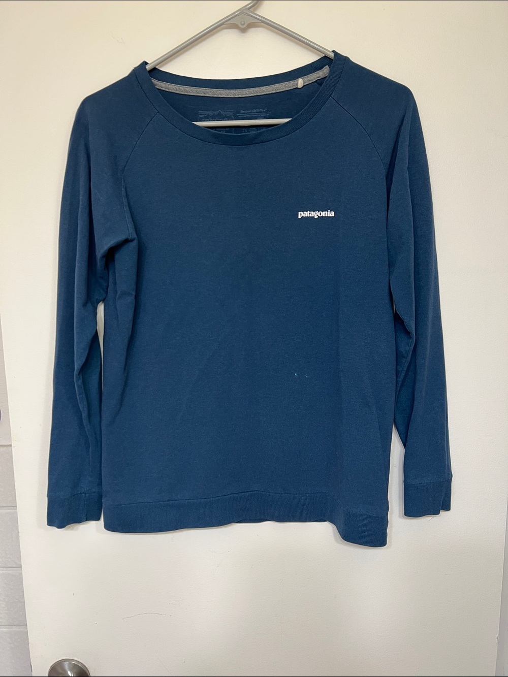 Patagonia Women's Crewneck Sweater in Deep Teal Blue
